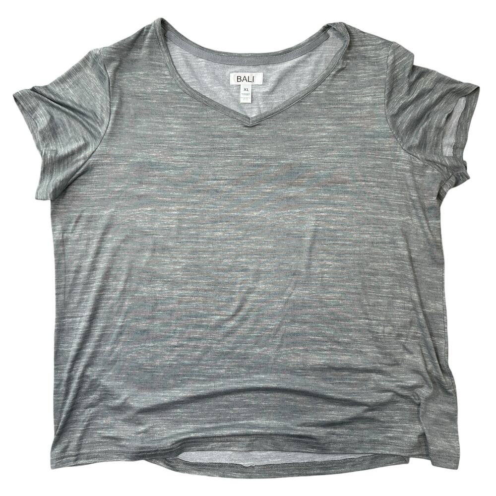 BALI Heather Gray Athletic T-Shirt Classic Size XL